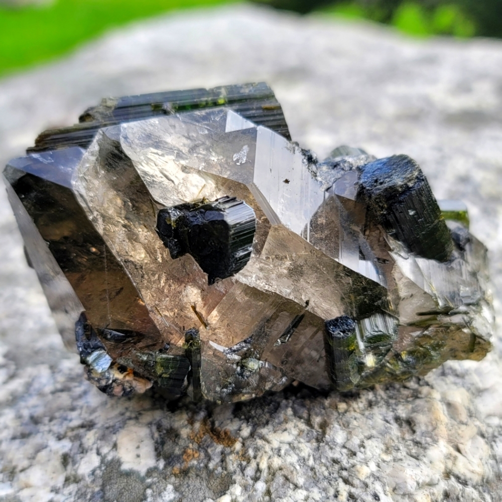 Brazilian Smokey Quartz with Tourmaline